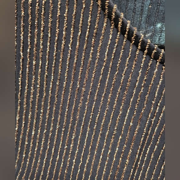 ✨️NWT~Beautiful Marina Dresses Black/Gold Metallic Maxi Dress Size 10 - Picture 12 of 16